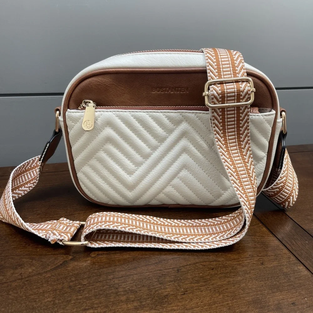 BOSTANTEN Quilted Crossbody Bags for Women Vegan Leather Purses Small Shoulder H - Picture 1 of 14